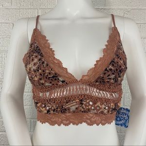 Free People Emma Soft Bralette black combo